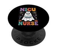 Funny Halloween Unidad de cuidados intensivos neonatales de enfermería de la UCIN PopSockets PopGrip Adhesivo