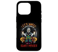 Funny Halloween Vamos a ver películas de terror de miedo Fantasma Carcasa para iPhone 16 Pro