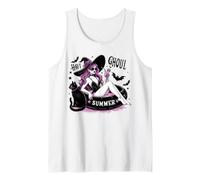 Funny Halloween Witch Hot Ghoul Summer Witchy Cat Mujer Camiseta sin Mangas