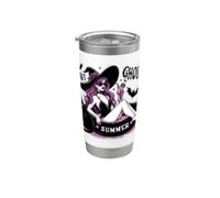 Funny Halloween Witch Hot Ghoul Summer Witchy Cat Mujer Vaso térmico de acero inoxidable de doble pared