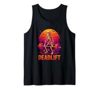 Funny Halloween Workout Deadlift Skeleton Gym Fitness Coach Camiseta sin Mangas