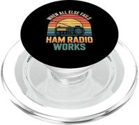 Funny Ham Radio Funciona Cuando Todo lo demás Falla sarcástico PopSockets PopGrip para MagSafe