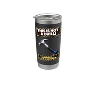 Funny Hammer Not A Drill Tool Broma Carpenter Vaso térmico de acero inoxidable de doble pared