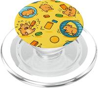 Funny Hamster Cartoon Chaos Animal Meltdown Meme Art PopSockets PopGrip para MagSafe