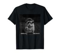 Funny Hamster Flipping Off Middle Finger On Security Camera Camiseta