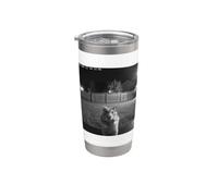 Funny Hamster Flipping Off Middle Finger On Security Camera Vaso térmico de acero inoxidable de doble pared