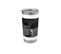 Funny Hamster Flipping Off Middle Finger On Security Camera Vaso térmico de acero inoxidable de doble pared