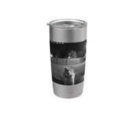 Funny Hamster Flipping Off Middle Finger On Security Camera Vaso térmico de acero inoxidable de doble pared