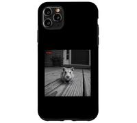 Funny Hamster Sticks out Tongue On Security Camera Carcasa para iPhone 11 Pro MAX