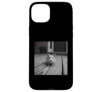Funny Hamster Sticks out Tongue On Security Camera Carcasa para iPhone 15 Plus