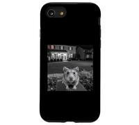 Funny Hamster Sticks out Tongue On Security Camera Carcasa para iPhone SE (2020) / 7/8