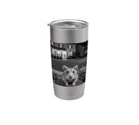 Funny Hamster Sticks Out Tongue On Security Camera Vaso térmico de acero inoxidable de doble pared