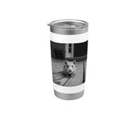 Funny Hamster Sticks Out Tongue On Security Camera Vaso térmico de acero inoxidable de doble pared