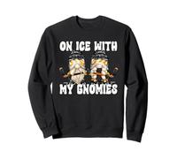 Funny Hanging with My Gnomies On Ice Hockey GNOME Graphic Sudadera