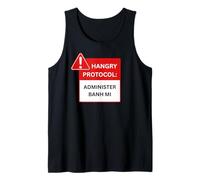 Funny Hangry Protocolo Administrador Banh Mi Sándwich Vietnamita Camiseta sin Mangas