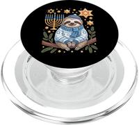 Funny Hanukkah Jewish Sloth Menorah Star Dreidel PopSockets PopGrip para MagSafe