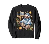 Funny Hanukkah Jewish Sloth Menorah Star Dreidel Sudadera