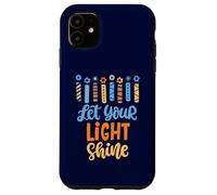 Funny Hanukkah Let Your Light Shine Menorah Adultos Niños Carcasa para iPhone 11