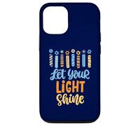 Funny Hanukkah Let Your Light Shine Menorah Adultos Niños Carcasa para iPhone 12/12 Pro