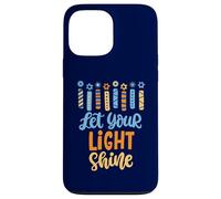 Funny Hanukkah Let Your Light Shine Menorah Adultos Niños Carcasa para iPhone 13 Pro MAX