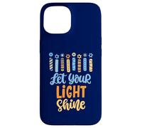 Funny Hanukkah Let Your Light Shine Menorah Adultos Niños Carcasa para iPhone 15
