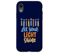Funny Hanukkah Let Your Light Shine Menorah Adultos Niños Carcasa para iPhone XR