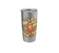 Funny Hanuman es mi Om Boy Dios hindú y divina vanara Vaso térmico de acero inoxidable de doble pared