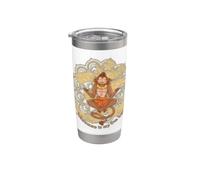 Funny Hanuman es mi Om Boy Dios hindú y divina vanara Vaso térmico de acero inoxidable de doble pared