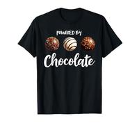 Funny happy chocolate day Powered by chocolate Camiseta
