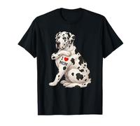 Funny Harlequin Great Dane Dog Mom Camiseta