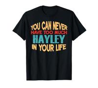 Funny Hayley Personalized Tshirt First Name Joke Item Camiseta