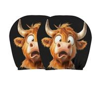 Funny Headrest Covers for Cars,2 Pieces Elastic Funny Universal,Auto Seat Headrest Protector | for Vacation Travel Road Trip Daily Commuting