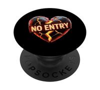 Funny Heart Memes No Entry To My Heart Está Cerrado Hoy PopSockets PopGrip Adhesivo