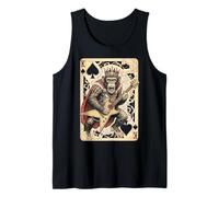 Funny Heavy Metal Mono Guitarrista Guitarrista King of Spades Camiseta sin Mangas