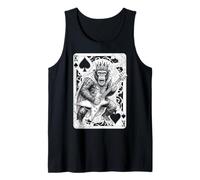 Funny Heavy Metal Mono Guitarrista Guitarrista King of Spades Camiseta sin Mangas