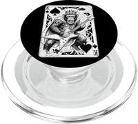 Funny Heavy Metal Mono Guitarrista Guitarrista King of Spades PopSockets PopGrip para MagSafe