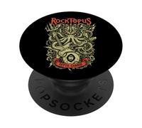 Funny Heavy Metal Rock Música Pulpo Banda Rocktopus Músico PopSockets PopGrip Adhesivo