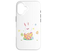 Funny Hello Easter | Lindo Conejo de Pascua | Niños Carcasa para iPhone 16
