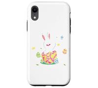 Funny Hello Easter | Lindo Conejo de Pascua | Niños Carcasa para iPhone XR