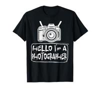 Funny Hello, I’m a Photographer Photography Guy Vintage Men Camiseta