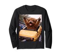 Funny Highland Cow Roller Coaster Meme Silly Graphic Manga Larga