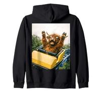 Funny Highland Cow Roller Coaster Meme Silly Graphic Sudadera con Capucha