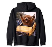 Funny Highland Cow Roller Coaster Meme Silly Graphic Sudadera con Capucha