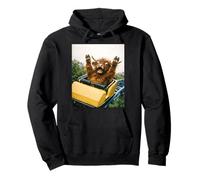 Funny Highland Cow Roller Coaster Meme Silly Graphic Sudadera con Capucha