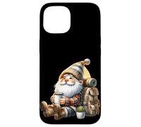 Funny Hiker GNOME Dad with Hiking Coffee Pot For Camping Carcasa para iPhone 15
