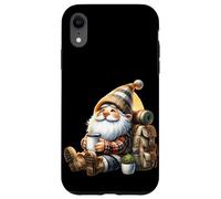 Funny Hiker GNOME Dad with Hiking Coffee Pot For Camping Carcasa para iPhone XR
