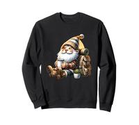 Funny Hiker GNOME Dad with Hiking Coffee Pot For Camping Sudadera