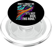 Funny Hiking False Summit Joke Just Over This Ridge PopSockets PopGrip para MagSafe