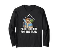 Funny Hiking Packed Heavy For The Trail Manga Larga
