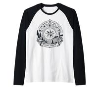 Funny Hiking Quote Always Take The Scenic Route Camiseta Manga Raglan
